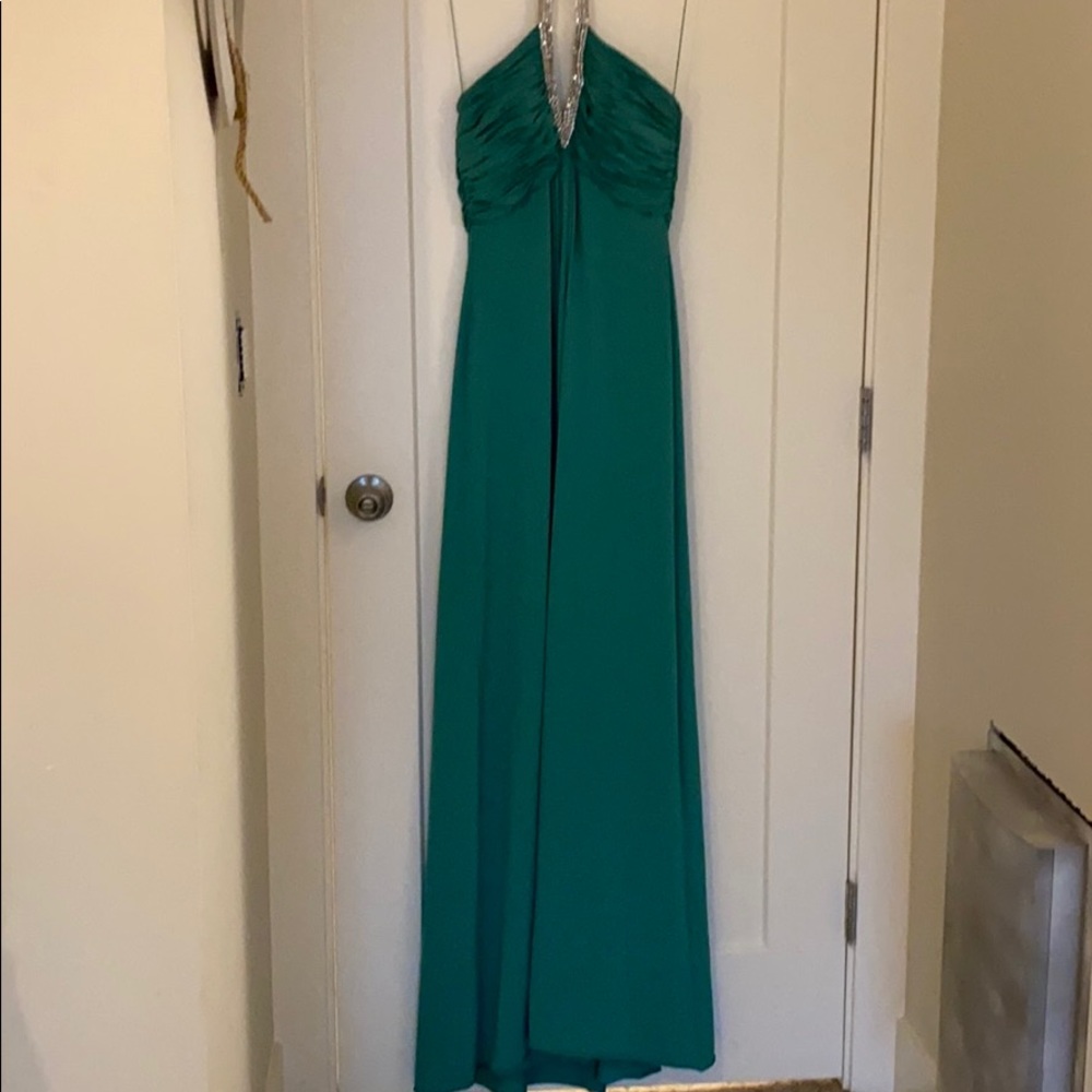 Niteline Green and Silver Maxi Dress